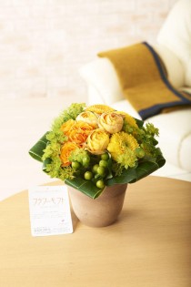 デザイナーズフラワー　アレンジメント　キュート　Jewelry（オレンジ）